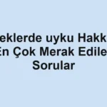Bebeklerde uyku Hakkında En Çok Merak Edilen Sorular