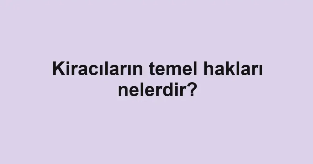 kiracilarin-temel-haklari-nelerdir